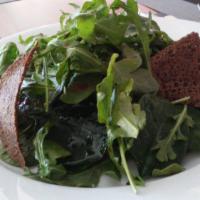 House Salad · Mixed greens, tomatoes, vinaigrette dressing