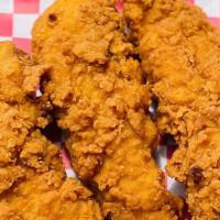 Chicken Tenders · Jumbo chicken tenders with your choice of dipping sauce