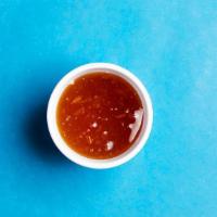 Habanero Honey  · Homemade habanero honey dipping sauce
*spicy