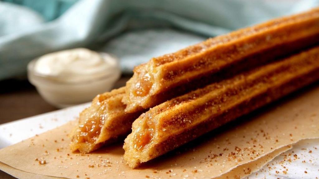 Churro Stick · Our spin on the classic beloved snack, baked to perfection and topped with our world-famous Makara® Cinnamon and sugar.