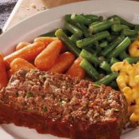 Meatloaf · Our special recipe Meatloaf with tomatoes, onions and green peppers. Served with hand-rolled...