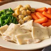 Chicken N' Dumplins · Slow simmered right in our kitchen. Served with your choice of 2 or 3 Country Sides and hand...