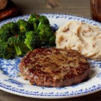 Hamburger Steak** · Half-pound Hamburger Steak with garlic butter plus choice of two Country Sides. Served with ...