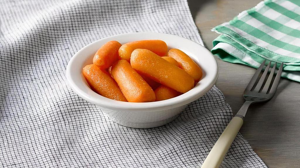 Carrots · Whole baby carrots cooked with a hint of margarine and brown sugar..