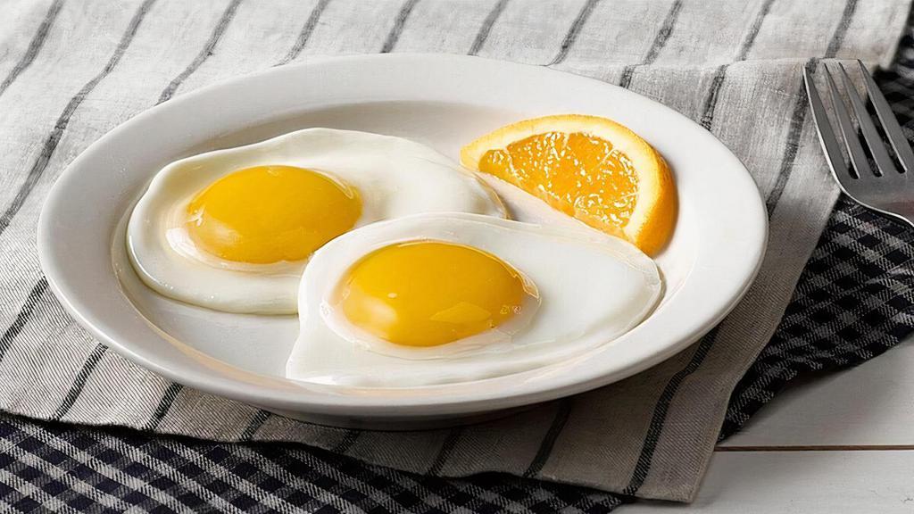 Two Eggs*, Any Way You Like 'Em · Two farm fresh eggs* served any way you like 'em..