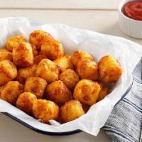 Hashbrown Casserole Tots · Serves 5 | Our hashbrown casserole is fried into crispy bite-sized tater tots..