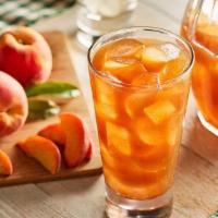 Peach Tea (Half Gallon) · Peach puree added to a blend of our signature tea to make a Southern drink that’s delicious ...