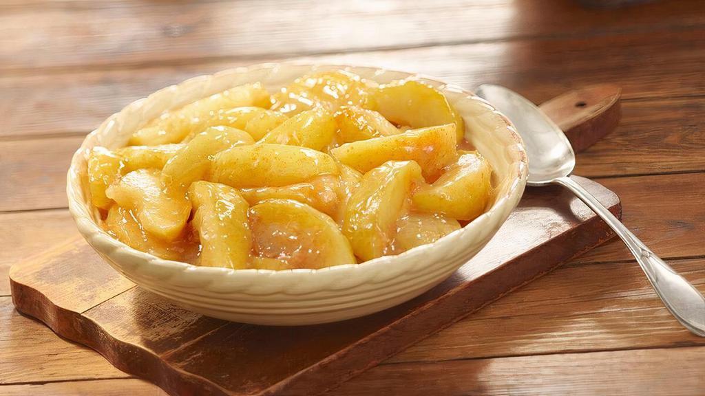 Fried Apples · Sliced Fried Apples seasoned with cinnamon and baked in the oven. Packed hot and ready to serve..