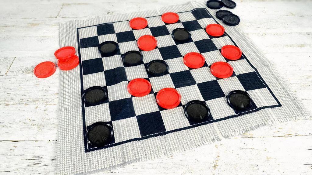 Cracker Barrel 3-In-1 Jumbo Checkers · This reversible rug and game pieces, made of recycled and repurposed materials, gives folks 3 great ways to have fun: Checkers, Tic Tac Toe, and Super Tic Tac Toe! Children and adults will enjoy playing these three great games over and over!
