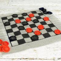 Cracker Barrel Mini Travel Checker Rug · What a great way to have fun! Just roll up your checkers in this 12” square game rug and you...