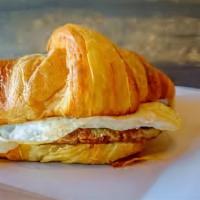 Warm Croissants With Eggs & Cheese · 