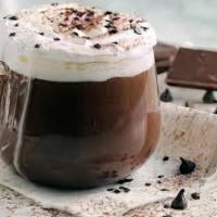 Hot Dark Chocolat · Homemade hot chocolat , optional additional whipped cream