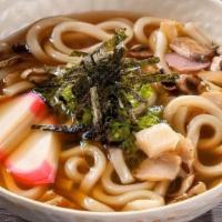 Udon · Traditional Japanese noodles in a classic fish broth.