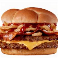 Western Bbq Bacon Steakburger · A Double Steakburger™ topped with American cheese, thick ultra premium hardwood-smoked bacon...
