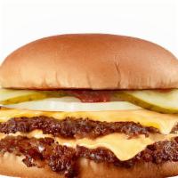 Double Steakburger Double Cheese · Two Steakburger patties, two slices of American cheese with choice of pickle, onion, ketchup...