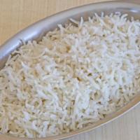 Basmati Rice · Long grain rice imported from India.