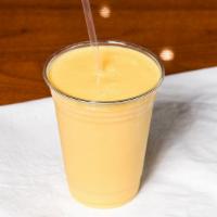 Mango Lassi · Yogurt and milk shake with mango pulp.