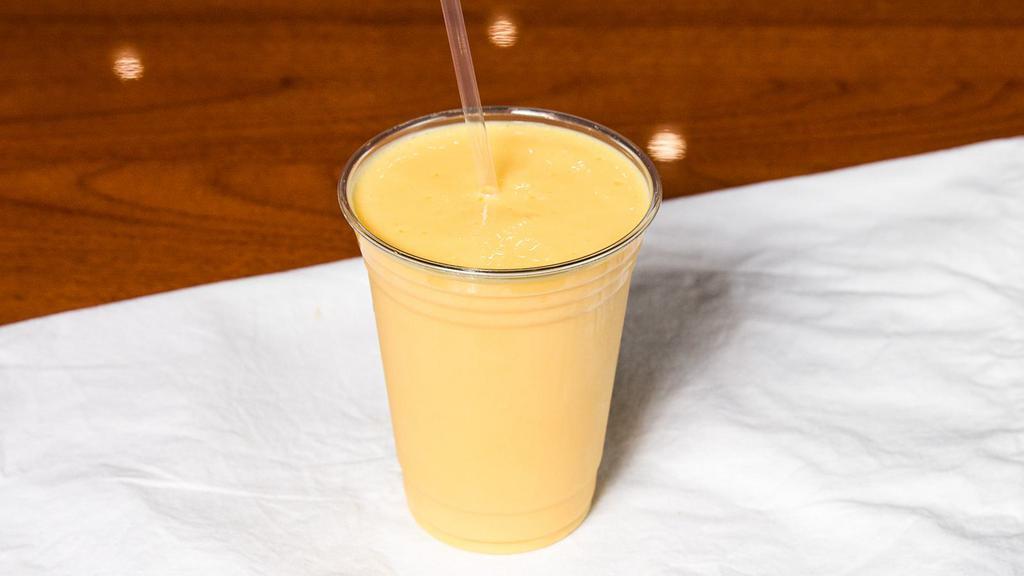 Mango Lassi · Yogurt and milk shake with mango pulp.