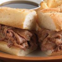 Classic French Dip · Sliced USDA Choice roast beef served on a grilled French baguette. Served with hot au jus.
C...