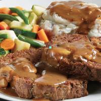 Marie’S Meatloaf · Slow-baked with 100% Angus ground beef, onions, green peppers, carrots and special seasoning...