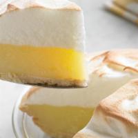 Whole Lemon Meringue Pie · Our most popular pie! Slightly tart, slightly sweet, topped with a light golden meringue.