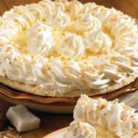 Whole Coconut Cream Pie · Coconut folded into our rich vanilla cream. Topped with fresh whipped cream.