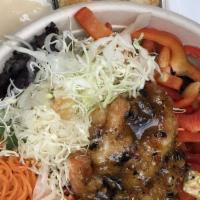 Albacore Tuna Salad · Mixed greens, green beans, tomato, corn, capers, hard-boiled egg, ranch dressing.