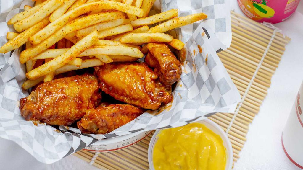 Group Combos (36 Pieces) · 36 wings, veggie sticks or large fries, three dipping sauces. and 2 22 oz fountain drinks