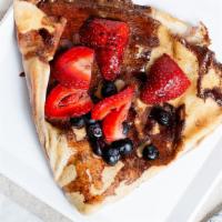 Nutella Crepe · Add strawberry, raspberry, blueberry, mixed berries for an additional charge.