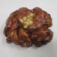 Apple Fritter · Chopped donut pieces with apples and cinnamon, coated in glaze.