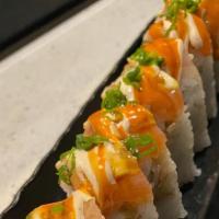Kings Roll · Raw. Hot and spicy. Deep fried shrimp, cream cheese, crab mix, avocado, cucumber, salmon, al...