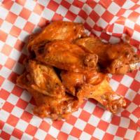 Chicken Wings · Fresh never frozen bone-in chicken wings (no antibiotics ever)