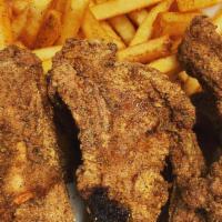 Deep-Fried Baby Back Ribs Basket (4-5 Peaces And Fries) · Deep-Fried Baby Back Ribs Basket (4-5 peaces and fries).