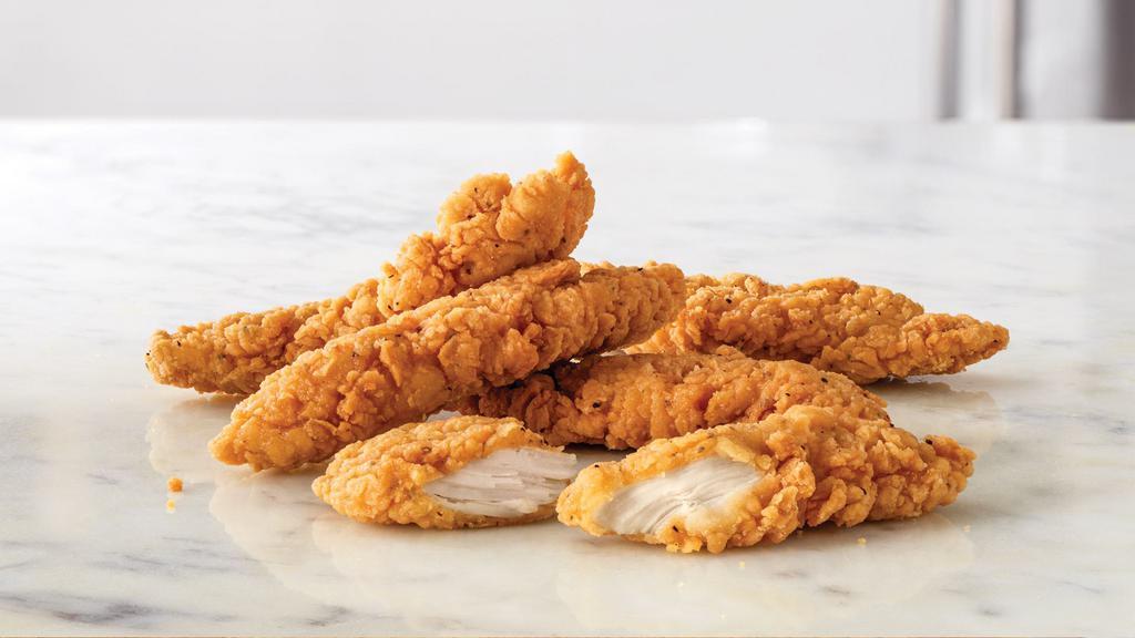 Prime-Cut™ Chicken Tenders (5 Ea.) · 5 crispy chicken tenders. Visit arbys.com for nutritional and allergen information.