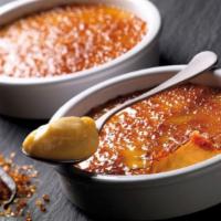 Creme Brulee · Custard cream, caramelized sugar