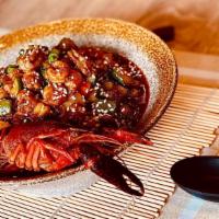 Spicy Crawfish Meat Rice Bowl 麻辣小龙虾盖浇饭 · 