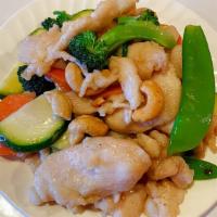 Cashew Chicken · 10:30am - 4pm. Served with plain chow mein, fried rice, or steamed rice.