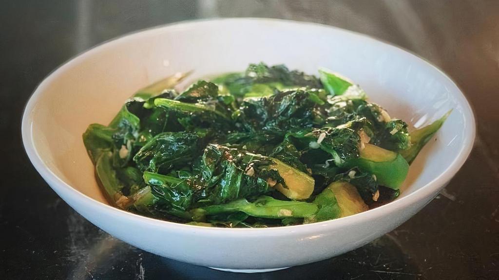 Stir Fried Chinese Broccoli In Oyster Sauce (Gf) · Stir-fried in light oyster sauce. Fresh, never frozen vegetables.