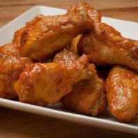 Chicken Wings · Large order. Choose any of our 3 varieties: Spicy, BBQ and Oven Roasted.