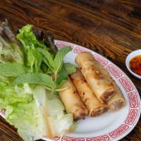 Spring Rolls · Crispy veggie spring rolls filled with cabbage, green beans, vermicelli and tofu bean curd. ...