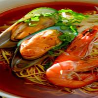 Seafood Noodle Combo · W/ 4 Pcs California roll, 4 Pcs Crunch roll