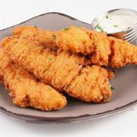 Chicken Tenders (5 Pc) · Served with Ranch or BBQ Sauce.