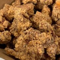 Basil Popcorn Chicken · Our famous signature bite size chicken battered with coat of seasoned flour for the right te...