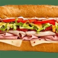 Clubwich™ · Turkey, Ham, Bacon, Pepper Jack,. Lettuce, Tomatoes, Mayo & 1000 Island