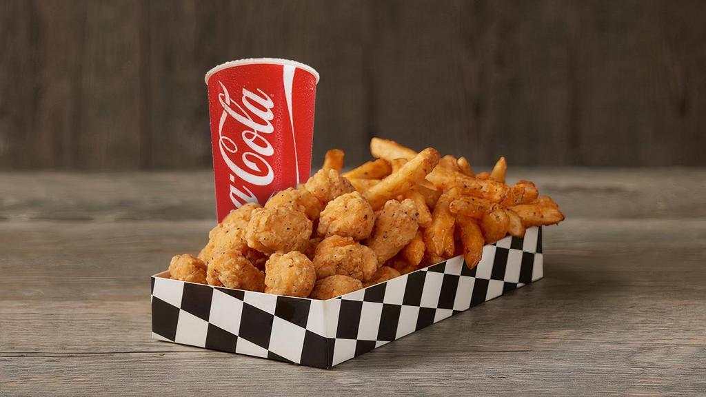Chicken Bites Box Combo · Too much flavor for their own good. Get  our crispy, juicy, perfectly seasoned, all-white meat chicken bites..