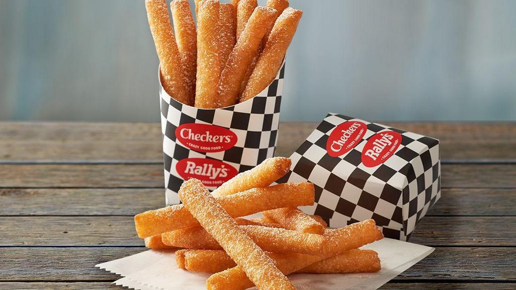 Funnel Cake Fries · They look like fries. They taste like funnel cake. 10 tasty Funnel Cake Fries dusted with powdered sugar.