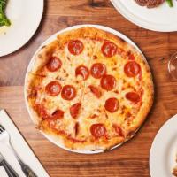Pepperoni · tomato sauce, mozzarella cheese, and pepperoni