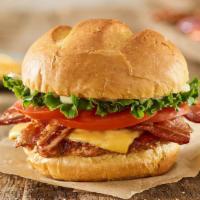 Bacon Smash® Turkey Burger · Turkey burger, American cheese, applewood smoked bacon, lettuce, tomatoes, mayo, toasted bun
