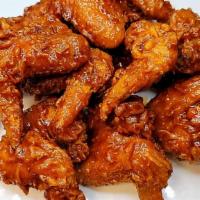 Dozen Whole Wing (12 Pcs) · Served with Pickled Radish (Half & Half Sauce + $1.00)