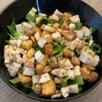 Chicken Caesar Salad · Grilled chicken, romaine lettuce, croutons, parmesan cheese and caesar dressing.